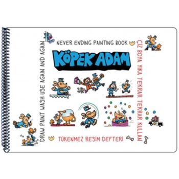 Funny Mat Tükenmez Resim Defteri Köpek Adam 1