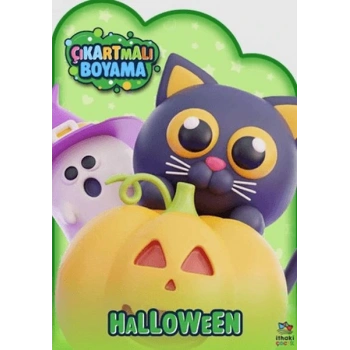 Halloween Zamanı - Çıkartmalı Boyama Kitabı