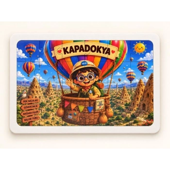 Kapadokya Huzi - 24 Parça Ahşap Puzzle
