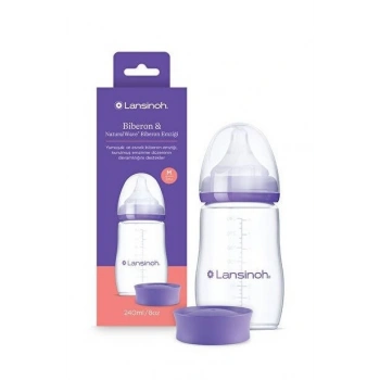 Lansinoh Natural Wave Biberon ve Biberon Emziği 160 ml