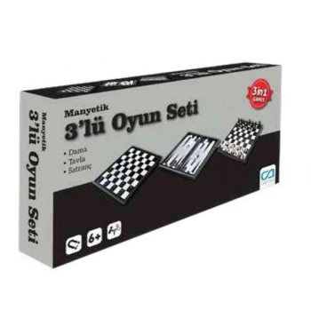 Manyetik 3Lü Oyun Seti