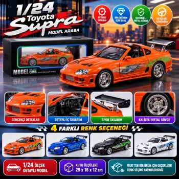 Mey İthalat® 1/24 Toyota Supra Model Araba