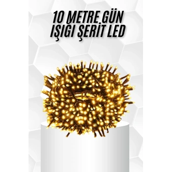 Mey İthalat® 10 Metre Led Işık Gün Işığı Her Ortama Uygun Ampüllü