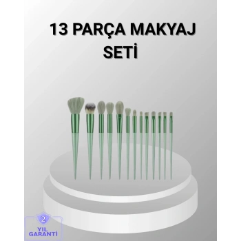 Mey İthalat® 13 Parça Makyaj Fırça Seti – Ergonomik, Dökülme Yapmayan, Taşınabilir