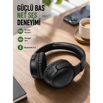 Mey İthalat® 18 Saat Pil Ömürlü Bluetooth Kulaklık