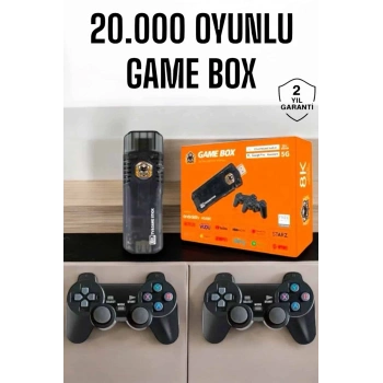 Mey İthalat® 20.000 Oyunlu Premium Model Oyun Konsolu 8k Android Tv HD Game Stick