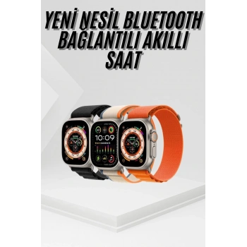 Mey İthalat® 2025 Yeni Model Akıllı Saat Android ve İOS Uyumlu Çağrı Cevaplama