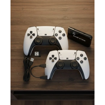 Mey İthalat® 20600 Oyunlu Retro Oyun Konsolu Kablosuz Joystick