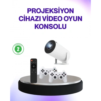 Mey İthalat® 2.4G Kablosuz Destekli Oyun ve Film Projeksiyonu Ev Kullanımı İçin
