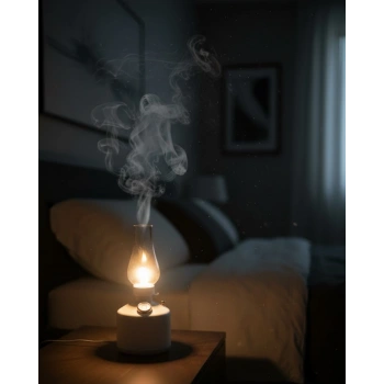 Mey İthalat® 280 ml Retro Tasarım LED Işıklı USB Nemlendirici Aroma Difüzör