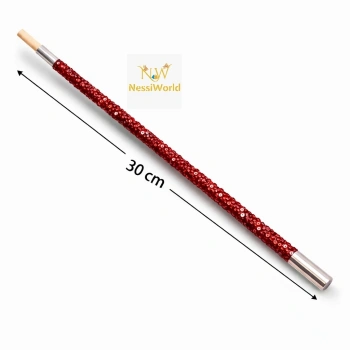 Mey İthalat® 30 cm Kırmızı Payetli Sigara Tutacağı – 1920’ler Gatsby Parti Aksesuarı