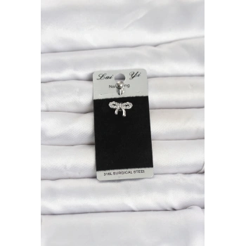 Mey İthalat® 316L Cerrahi Çelik Fiyonk Model Göbek Piercing