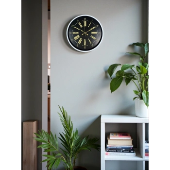 Mey İthalat® 36 Cm Beyaz Dekoratif Duvar Saati