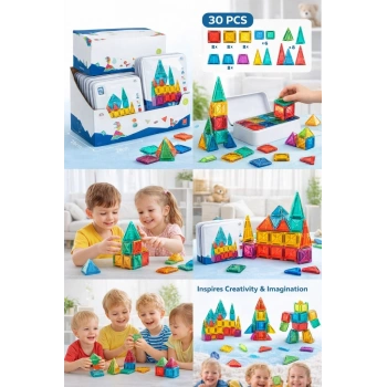 Mey İthalat® 3.75CM Mini Blok Metal Kutu 24 Parça