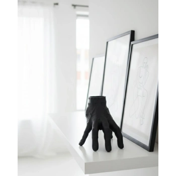 Mey İthalat® 3D Siyah El Biblo 27x22 cm İddialı Ev Dekorasyonu