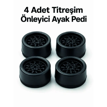 Mey İthalat® 4lü Set Çamaşır Makinesi Titreşim Önleyici Ped