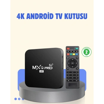 Mey İthalat® 4K Android TV Box – 2GB RAM 16GB ROM, Hızlı Wi-Fi Bağlantılı Akıllı Medya Kutusu