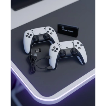 Mey İthalat® 4K Retro Oyun Konsolu 20600 Oyun Kablosuz Oyun Kolu