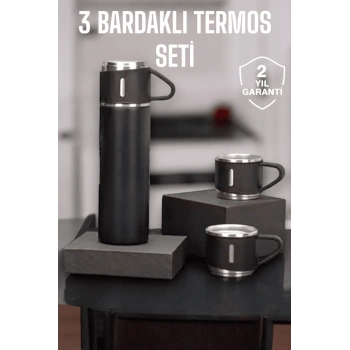 Mey İthalat® 500 ml Kapasiteli Taşınabilir Basınçlı Termos Seti Günlük Kullanım için İdeal