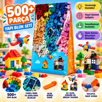 Mey İthalat® 5247 CLIC BRICKS 500+PRÇ