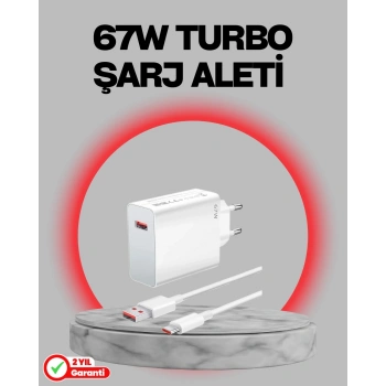 Mey İthalat® 67 Watt Turbo Destekli Şarj Cihazı Honor 50 70 90 Uyumlu