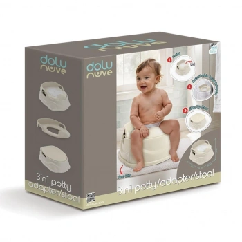 Mey İthalat® 7182 Lazımlık Adaptör Basamak Relax Bej -Dolu Oyuncak