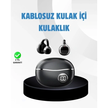 Mey İthalat® Açık Kulak Kablosuz Bluetooth Kulaklık – Konforlu Tasarım ve Uzun Süreli Kullanım