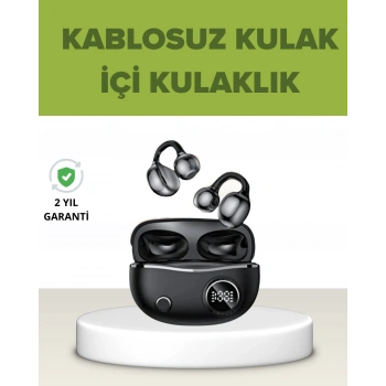 Mey İthalat® Açık Kulak Tasarımlı Bluetooth 5.4 Kablosuz Kulaklık – Uzun Pil Ömrü