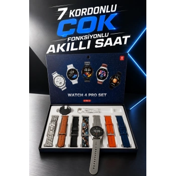 Mey İthalat® Akıllı Saat 7 Kordonlu Yeni Nesil Arama Cevaplayan Çok Fonksiyonlu