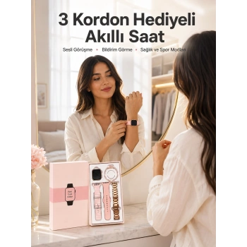 Mey İthalat® Akıllı Saat Bluetooth Bağlantılı Aksesuar Hediyeli GPS Takibi