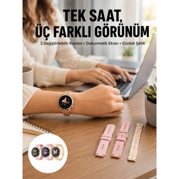 Mey İthalat® Akıllı Saat – Dokunmatik Ekran, Spor Modu ve Kalp Atış Sensörü Yeni Nesil