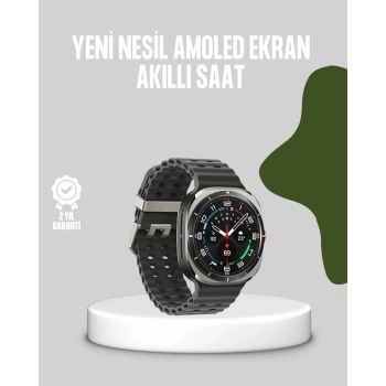 Mey İthalat® Akıllı Saat Kablosuz Şarj Arama Cevaplama ve Geniş Ekran Desteği