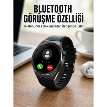 Mey İthalat® Akıllı Saat Nabız Sensörlü Bildirim Görebilen Spor Modları GPS Takibi Yeni Nesil