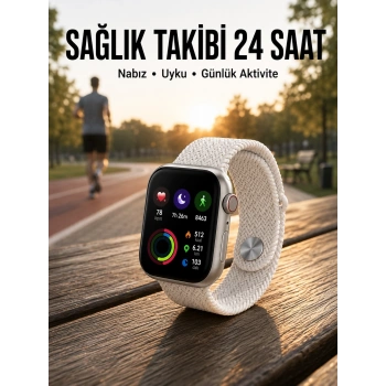 Mey İthalat® Akıllı Saat Yeni Nesil GPS Özelliği NFC Ve Uyku Takibi