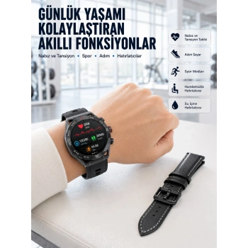 Mey İthalat® AMOLED Ekranlı 5G Android Akıllı Saat SIM Kart Destekli Kameralı Akıllı Saat