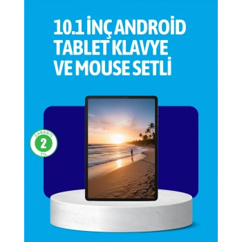 Mey İthalat® Android 15 Tablet Klavyeli Mouse’lu Profesyonel Set