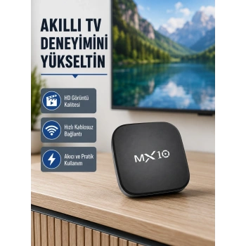 Mey İthalat® Android 4K TV Box – Wi-Fi, Bluetooth, Dolby Ses, 60 FPS Ultra HD