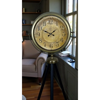 Mey İthalat® Antique Heritage Eskitme Tripod Ayaklı Saat