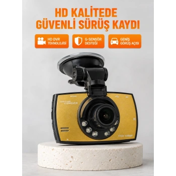 Mey İthalat® Araç Ön Kamera Full HD Kayıt ve G Sensor Özellikli
