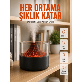 Mey İthalat® Aromaterapi Difüzörlü Sessiz Çalışan Hava Nemlendirici