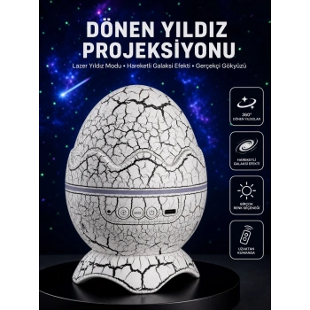 Mey İthalat® Ayarlanabilir Parlaklık ve Sis Efektli Atmosfer Lambası