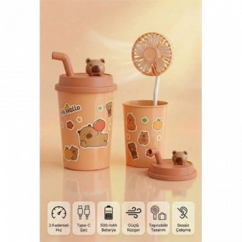 Mey İthalat® BARDAK MODEL MİNİ AYICIKLI FAN