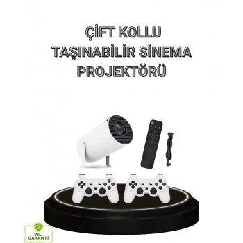 Mey İthalat® Bluetooth 5.0 ve Wi-Fi 6 Akıllı 4K Projeksiyon