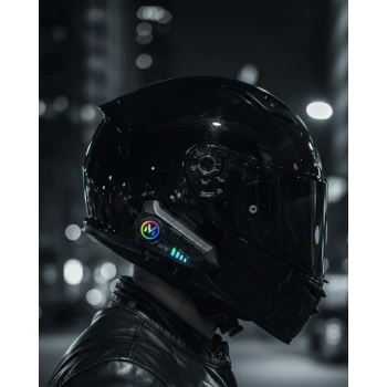 Mey İthalat® Bluetooth 5.3 Kask İçi Intercom Kulaklık 1000 m Mesafe 1000 mAh