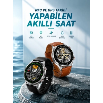 Mey İthalat® Bluetooth Bağlantılı Akıllı Saat Tüm Telefonlara Uyumlu Değiştirilebilir Kordon