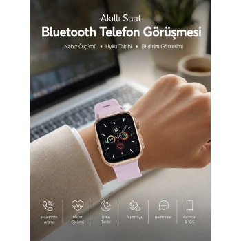 Mey İthalat® Bluetooth Görüşmeli Akıllı Saat, Sağlık Takibi ve Akıllı Bildirim Özellikleriyle Günlük Hayatınızı Kolaylaştırır
