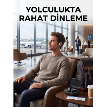 Mey İthalat® Bluetooth Kablosuz Kulaklık Kulak Kancalı Şarj Göstergeli