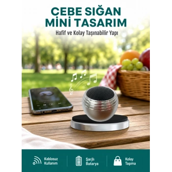 Mey İthalat® Cep Boy Bluetooth Hoparlör Güçlü Ses Çıkışı TWS Destekli Yeni Nesil