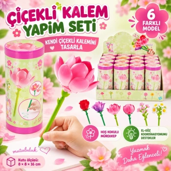 Mey İthalat® Çiçekli Kalem Yapım Seti