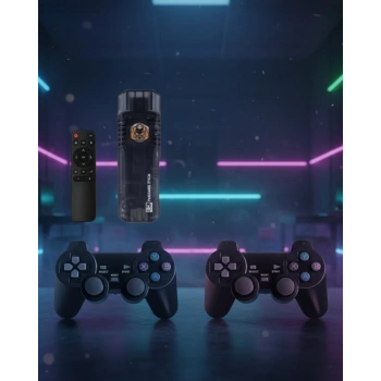 Mey İthalat® Çift Sistem Kablosuz Retro Oyun Konsolu HDMI Çıkış Android Uyumlu Gamepad Seti